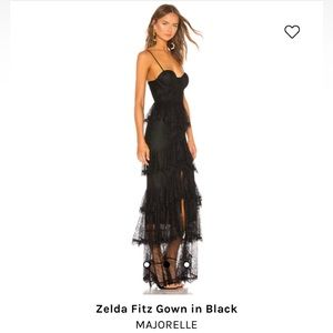 Zelda Fitz Gown in Black
MAJORELLE